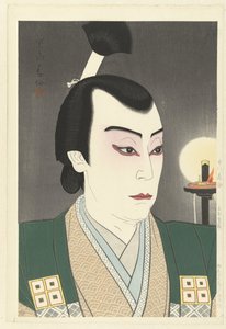 Ichikawa Jukai in de rol van Kimura Shigenari door Natori Shunsen