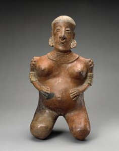 Knielende zwangere vrouw, 300 v.Chr.-300 n.Chr.