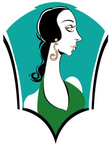 Mode uit de jaren 1920: art deco stijl door Neale Osborne