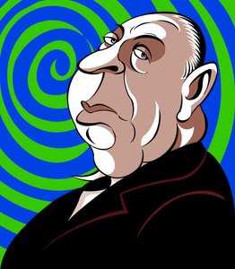 Alfred Hitchcock, 2018 door Neale Osborne