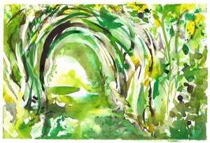 Arbour boog variatie, 2025 (inkten) door Neale Osborne