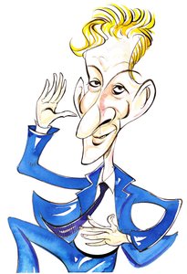 Danny Kaye - kleurenkarikatuur