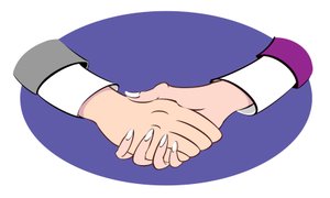 Handdruk - illustratie