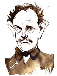 Richard Strauss, Duitse componist en dirigent (1864-1949); karikatuur