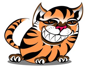 Tijgerkat - cartoon