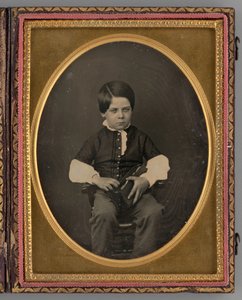 Ongetiteld Portret van een Zittende Jongen, 1853 door Nelson