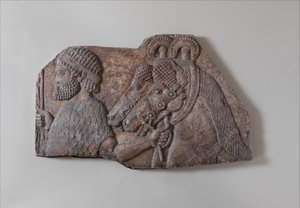 Buitenlandse bruidegom in een tributair proces, ca. 721-05 v.Chr.