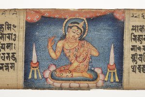 Zittende Bodhisattva, uit de Gandavyuha