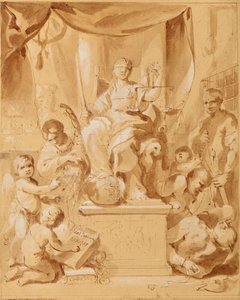 Allegorie van gerechtigheid door Leopold Blonder