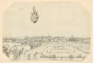 Uitzicht op Wenen vanaf het Belvedere