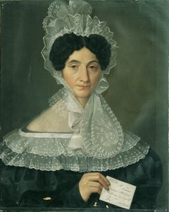 Portret van Magdalene Ruard (gest. 1858) door Leopold Blonder