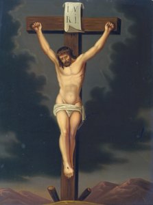 Christus aan het kruis door Leopold Blonder