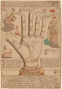 De Hand als Spiegel van Verlossing door Netherlandish 15th Century