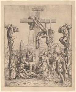 De Kruisafneming door Netherlandish 16th Century after Andrea Mantegna