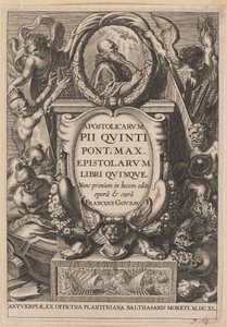 Titelpagina voor Apostolicarvm PII Qvinti Pont. Max... door Netherlandish 17th Century after Sir Peter Paul Rubens
