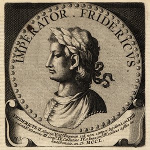 Heilige Roomse Keizer Frederik II. door Netherlandish School