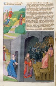 Orpheus en Eurydice, Cerberus en Pluto, uit Metamorphoses 10 door Ovidius, 1479 door Netherlandish School