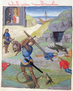 Cadmus, uit Metamorphoses 10 door Ovidius, 1497 door Netherlandish School
