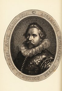 Portret van Abraham Bloemaert, Nederlandse schilder en graveur, Haarlemse Maniërist