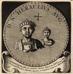 Portret van Byzantijnse keizer Constans II en Fausta door Netherlandish School