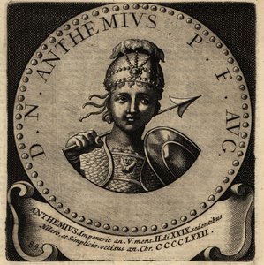 Portret van Romeinse keizer Anthemius
