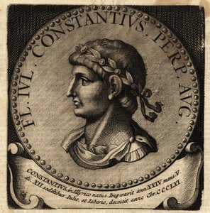Portret van Romeinse keizer Constantius II door Netherlandish School