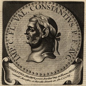 Portret van Romeinse keizer Constantius I door Netherlandish School