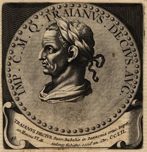 Portret van Romeinse keizer Decius door Netherlandish School
