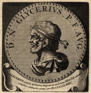 Portret van Romeinse keizer Glycerius