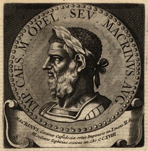 Portret van Romeinse keizer Macrinus