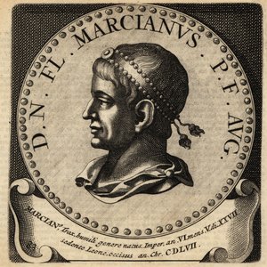 Portret van Romeinse keizer Marcianus door Netherlandish School