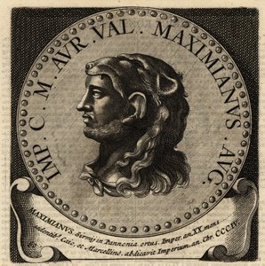 Portret van Romeinse keizer Maximian door Netherlandish School