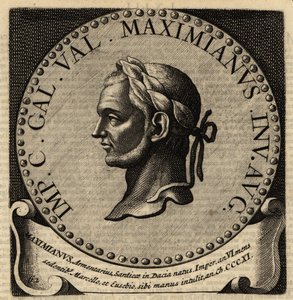 Portret van Romeinse keizer Maximian door Netherlandish School