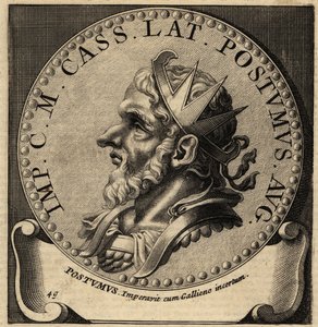 Portret van Romeinse keizer Postumus door Netherlandish School