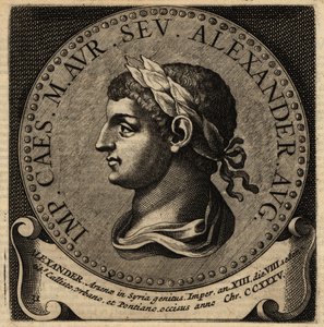 Portret van Romeinse keizer Severus Alexander
