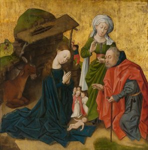 De Geboorte, c.1460 door Netherlandish School