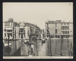 Veerboten naar de Chiesa di Santa Maria del Giglio te Venetië door Neue Photographische Gesellschaft