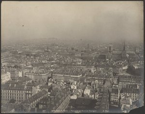 Panorama van Parijs - Gezien vanaf het noorden van het Pantheon door Neurdein freres