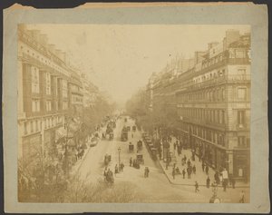 Parijs, perspectief Boulevard Montmartre door Neurdein freres