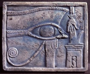 Udjat-oog, Nieuwe Rijk (c. 1570-1085 v.Chr.) door New Kingdom Egyptian