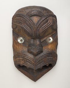 Giechelmasker (Koruru) uit Gisborne, Noordereiland, c.1860