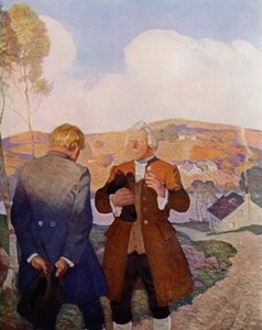 Illustratie voor Kidnapped door Robert Louis Stevenson door Newell Convers (after) Wyeth
