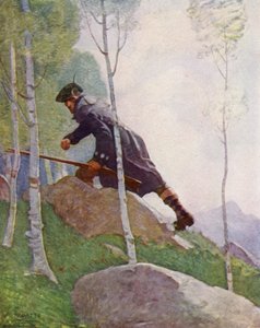 Illustratie voor Kidnapped door Robert Louis Stevenson door Newell Convers (after) Wyeth