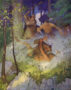 Illustratie voor The Last of the Mohicans