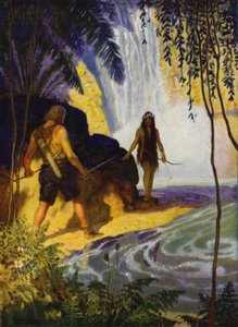 Illustratie voor Westward Ho! door Charles Kingsley door Newell Convers (after) Wyeth