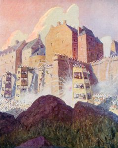 De Slag om Stirling Castle door Newell Convers (after) Wyeth