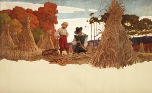 De Puriteinse Maïsschiller door Newell Convers Wyeth