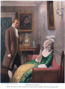 Met Eva in Londen! Nou, zei ze alsof het het eerste moment van hun ontmoeting was, hoe gaat het met u, meneer? door Newell Convers Wyeth