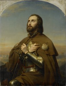 Eberhard (1445-96), Hertog van Württemberg, als Pelgrim in het Heilige Land