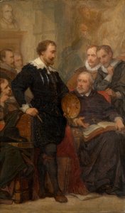 Peter Paul Rubens in zijn studio